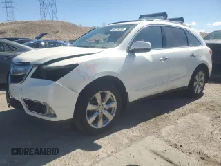 2015 Acura MDX Advance/Entertainment Pkg with VIN 5FRYD4H87FB023244, listed as a Copart auction lot 50199235 with 167,827 mi miles and Salvage Title. Bid and sale history available at carsss.com. Image 1.