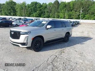 2023 Cadillac Escalade ESV 4WD Sport z VIN 1GYS4NKL9PR495915, wystawiony jako IAAI lot #42190114 z przebiegiem 25 386 mil mil oraz . Historia ofert i sprzedaży dostępna na DreamBid. Obrazek 2.