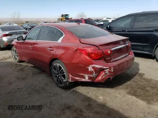2015 Infiniti Q50 with VIN JN1BV7AR0FM393597, listed as a Copart auction lot 42804395 with 107,084 mi miles and Salvage Title. Bid and sale history available at carsss.com. Image 2.