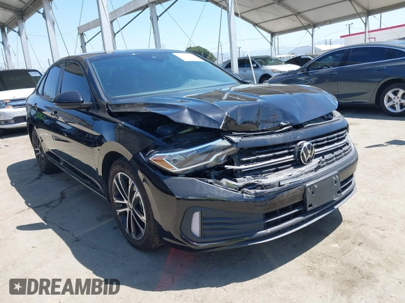 2023 Volkswagen Jetta Sport with VIN 3VWBM7BU1PM041957, listed as a IAAI auction lot 42293989 with 31,737 mi miles and . Bid and sale history available at DreamBid. Image 1.