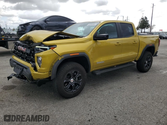 2023 GMC Canyon 2WD Elevation with VIN 1GTP5BEK9P1122916, listed as a Copart auction lot 45392895 with 12,218 mi miles and Salvage Title. Bid and sale history available at carsss.com. Image 1.
