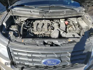 2016 Ford Utility Police Interceptor with VIN 1FM5K8AR8GGC61823, listed as a Copart auction lot 84832484 with 0 mi miles and Salvage Title. Bid and sale history available at carsss.com. Image 12.