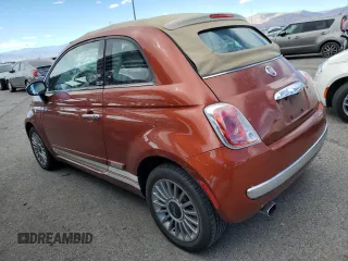 2012 FIAT 500 Gucci with VIN 3C3CFFER2CT322818, listed as a Copart auction lot 76944954 with 49,725 mi miles and Clean Title. Bid and sale history available at carsss.com. Image 2.