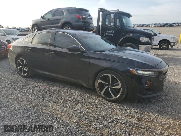 2021 Honda Accord Sport with VIN 1HGCV2F38MA006643, listed as a Copart auction lot 50971545 with 57,829 mi miles and Salvage title. Bid and sale history available at DreamBid. Image 4.