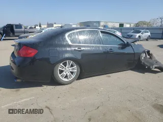 2013 Infiniti G37 x with VIN JN1CV6AR7DM357420, listed as a Copart auction lot 46552985 with Not Provided miles and Salvage Title. Bid and sale history available at DreamBid. Image 3.