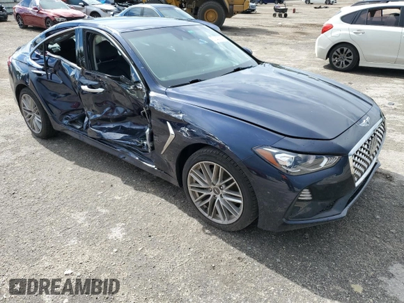2020 Genesis G70 2.0T with VIN KMTG64LA3LU062323, listed as a Copart auction lot 60740084 with 51,342 mi miles and Non repairable. Bid and sale history available at DreamBid. Image 4.