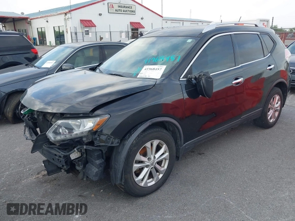 2016 Nissan Rogue SV with VIN KNMAT2MT9GP614414, listed as a IAAI auction lot 41968457 with 252,533 mi miles and . Bid and sale history available at carsss.com. Image 6.