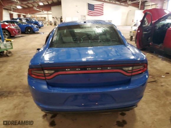 2022 Dodge Charger Police with VIN 2C3CDXKG9NH194930, listed as a Copart auction lot 43547975 with 28,128 mi miles and Clean Title. Bid and sale history available at carsss.com. Image 6.