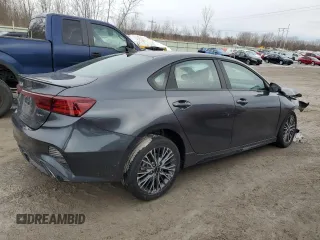 2024 Kia Forte GT-Line with VIN 3KPF54AD0RE761524, listed as a Copart auction lot 47493845 with 4,644 mi miles and Salvage Title. Bid and sale history available at carsss.com. Image 3.