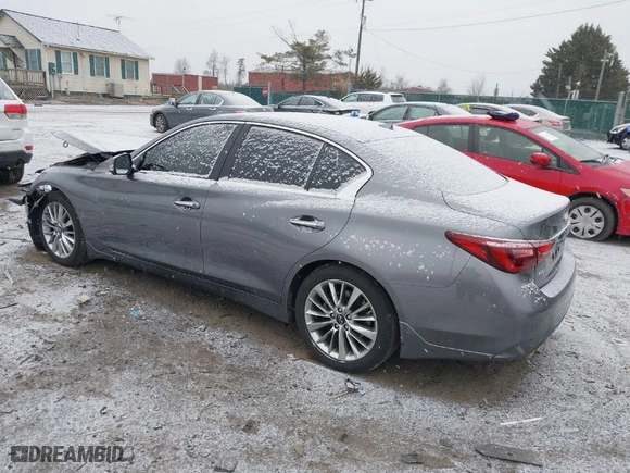 2021 Infiniti Q50 3.0t LUXE with VIN JN1EV7BR6MM751536, listed as a IAAI auction lot 41614078 with 51,606 mi miles. Bid and sale history available at carsss.com. Image 3.