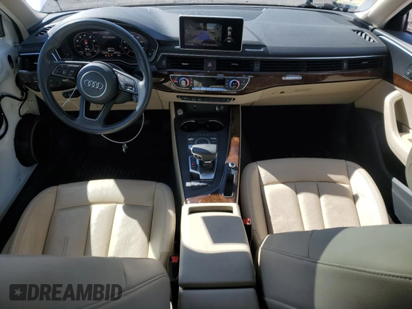 2018 Audi A4 Premium with VIN WAUDNAF41JN016647, listed as a Copart auction lot 48168125 with 70,524 mi miles and Salvage Title. Bid and sale history available at DreamBid. Image 8.