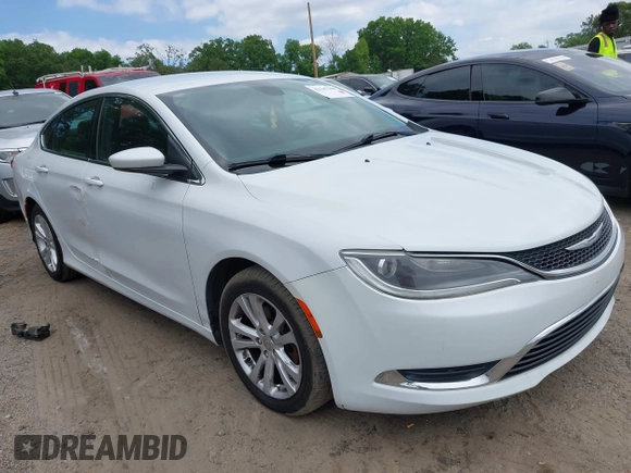 2015 Chrysler 200 Limited with VIN 1C3CCCAB7FN692330, listed as a IAAI auction lot 42147108 with 213,236 mi miles. Bid and sale history available at carsss.com. Image 1.