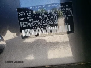 2022 Subaru Outback Onyx XT with VIN 4S4BTGLD1N3100519, listed as a Copart auction lot 56068655 with 45,470 mi miles and Salvage title. Bid and sale history available at DreamBid. Image 12.