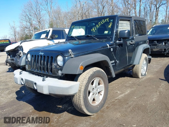 2014 Jeep Wrangler Sport with VIN 1C4AJWAG1EL314651, listed as a IAAI auction lot 41881814 with 222,483 mi miles and . Bid and sale history available at carsss.com. Image 17.