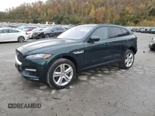 2018 Jaguar F-Pace 30t R-Sport with VIN SADCL2GX4JA288124, listed as a Copart auction lot 78167464 with 25,928 mi miles and Salvage title. Bid and sale history available at DreamBid. Image 1.