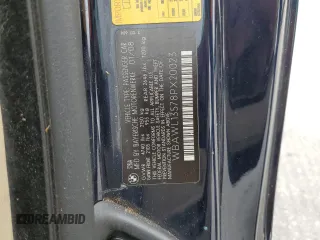 2008 BMW 3 Series 328i with VIN WBAWL13578PX20023, listed as a Copart auction lot 52322035 with 134,758 mi miles and Salvage title. Bid and sale history available at DreamBid. Image 12.