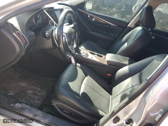 2018 Infiniti Q50 2.0t LUXE with VIN JN1CV7AP3JM240238, listed as a Copart auction lot 75396004 with NaN miles and Salvage Title. Bid and sale history available at carsss.com. Image 7.