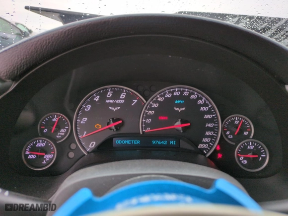 2007 Chevrolet Corvette with VIN 1G1YY26U575101588, listed as a Copart auction lot 42432415 with 94,642 mi miles and Salvage Title. Bid and sale history available at carsss.com. Image 9.