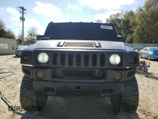 2006 Hummer H2 with VIN 5GRGN22U66H103993, listed as a Copart auction lot 43973375 with 145,565 mi miles and Salvage Title. Bid and sale history available at carsss.com. Image 5.