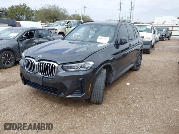 2024 BMW X3 sDrive30i with VIN 5UX43DP07R9V39275, listed as a IAAI auction lot 41673687 with 21,887 mi miles and . Bid and sale history available at DreamBid. Image 19.