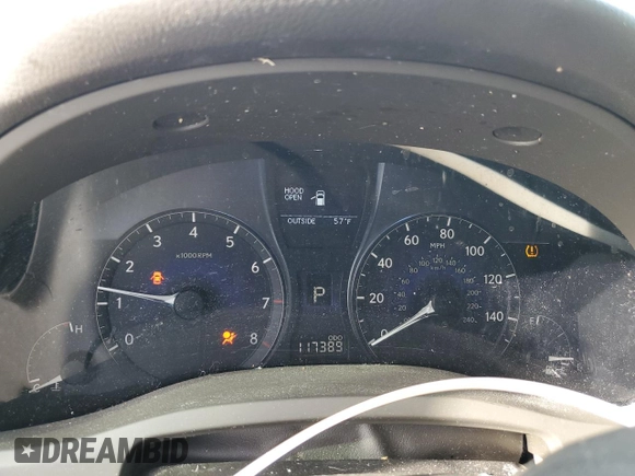 2011 Lexus RX 350 with VIN JTJBK1BA7B2013931, listed as a Copart auction lot 50087405 with 117,389 mi miles and Salvage Title. Bid and sale history available at DreamBid. Image 9.