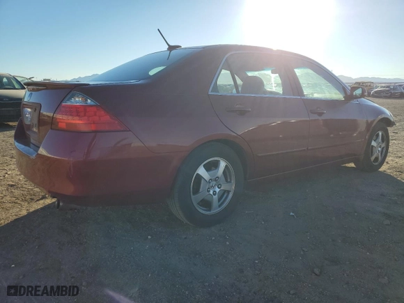 2007 Honda Accord Hybrid with VIN JHMCN36467C000148, listed as a Copart auction lot 88112585 with 213,193 mi miles and Salvage Title. Bid and sale history available at carsss.com. Image 3.