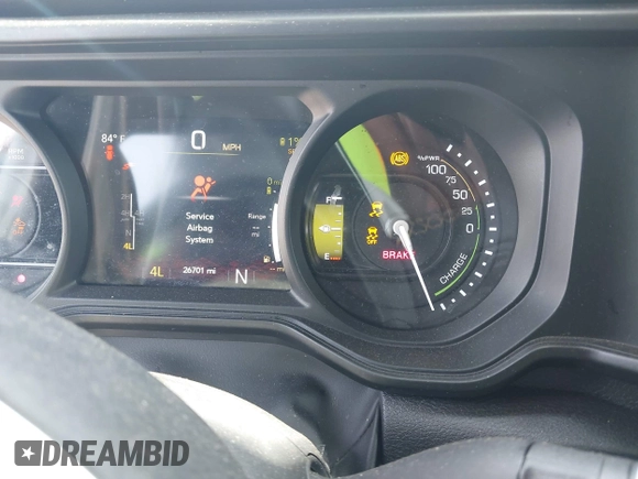 2024 Jeep Wrangler Sahara with VIN 1C4RJXP60RW292136, listed as a IAAI auction lot 42280063 with 26,701 mi miles and . Bid and sale history available at DreamBid. Image 7.