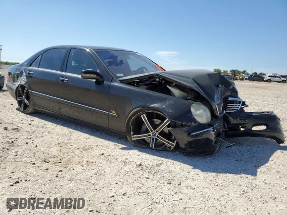 2001 Mercedes-Benz S 320/430/500 with VIN WDBNG70J21A221144, listed as a Copart auction lot 56856945 with Not provided miles and Salvage title. Bid and sale history available at DreamBid. Image 4.
