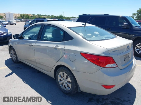 2016 Hyundai Accent SE with VIN KMHCT4AE8GU116955, listed as a IAAI auction lot 42088866 with 111,519 mi miles. Bid and sale history available at carsss.com. Image 3.