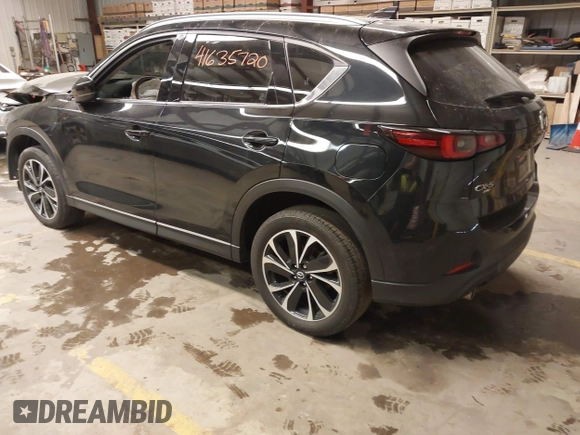 2023 Mazda CX-5 2.5 S Premium Package with VIN JM3KFBDM4P0229766, listed as a IAAI auction lot 41635720 with 38,664 mi miles. Bid and sale history available at carsss.com. Image 3.