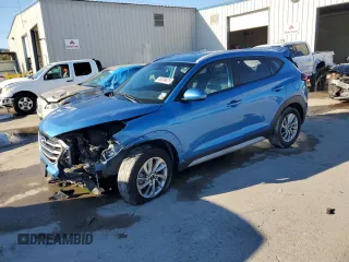 2018 Hyundai Tucson SEL with VIN KM8J3CA43JU600368, listed as a Copart auction lot 46899675 with 100,816 mi miles and Salvage Title. Bid and sale history available at carsss.com. Image 1.