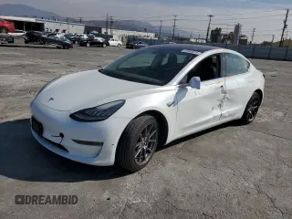 2018 Tesla Model 3 Long Range Battery with VIN 5YJ3E1EA6JF162689, listed as a Copart auction lot 42969025 with 77,549 mi miles and Salvage Title. Bid and sale history available at carsss.com. Image 1.