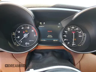 2018 Alfa Romeo Giulia with VIN ZARFAEDN4J7572553, listed as a Copart auction lot 46998825 with 111,778 mi miles and Salvage title. Bid and sale history available at DreamBid. Image 9.