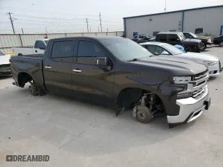 2019 Chevrolet Silverado 1500 LTZ with VIN 1GCPWEEDXKZ209962, listed as a Copart auction lot 47596025 with 0 mi miles and Salvage Title. Bid and sale history available at carsss.com. Image 4.