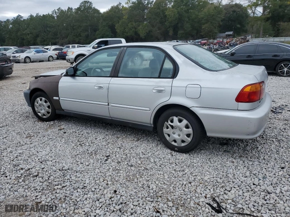 2000 Honda Civic VP with VIN 2HGEJ6612YH584853, listed as a Copart auction lot 87037754 with 169,552 mi miles and Salvage Title. Bid and sale history available at carsss.com. Image 2.