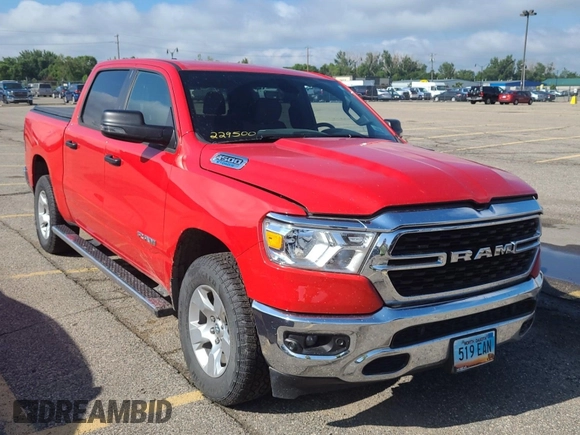 2023 Ram 1500 Big Horn with VIN 1C6RRFFG4PN561004, listed as a IAAI auction lot 42809372 with 75,509 mi miles and . Bid and sale history available at DreamBid. Image 13.