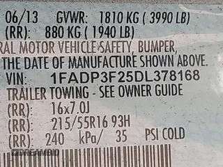 2013 Ford Focus SE с VIN 1FADP3F25DL378168, выставлен на аукционе IAAI как лот 42758953 с пробегом 198 292 миль миль и . История ставок и продаж доступна на DreamBid. Изображение 9.