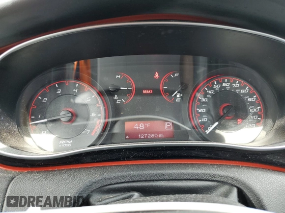 2014 Dodge Dart SXT with VIN 1C3CDFBBXED860446, listed as a Copart auction lot 53584495 with 127,280 mi miles and Salvage Title. Bid and sale history available at DreamBid. Image 9.