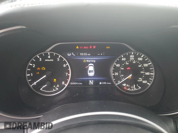 2021 Nissan Maxima SV with VIN 1N4AA6CVXMC507557, listed as a Copart auction lot 58887545 with 84,464 mi miles and Salvage title. Bid and sale history available at DreamBid. Image 9.