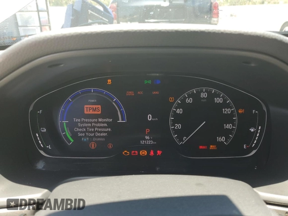 2019 Honda Accord with VIN 1HGCV3F17KA016274, listed as a Copart auction lot 57728435 with 121,223 mi miles and Non repairable. Bid and sale history available at DreamBid. Image 9.