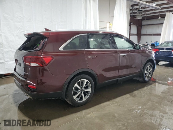 2019 Kia Sorento EX with VIN 5XYPH4A54KG464334, listed as a Copart auction lot 70758104 with 63,938 mi miles and Salvage Title. Bid and sale history available at DreamBid. Image 3.