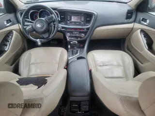 2015 Kia Optima EX with VIN 5XXGN4A70FG371167, listed as a Copart auction lot 55668715 with 110,096 mi miles and Salvage Title. Bid and sale history available at DreamBid. Image 8.