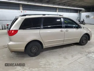 2009 Toyota Sienna CE with VIN 5TDZK23C99S233758, listed as a Copart auction lot 53385845 with 257,278 mi miles and Clean Title. Bid and sale history available at carsss.com. Image 3.