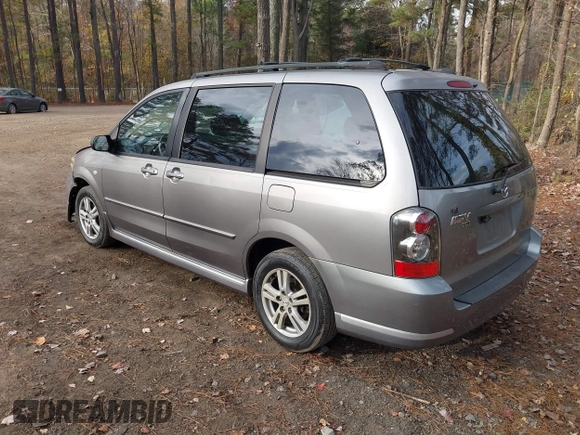 2005 Mazda MPV LX with VIN JM3LW28J650551360, listed as a IAAI auction lot 40951289 with 168,088 mi miles. Bid and sale history available at carsss.com. Image 3.