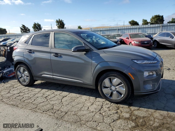 2020 Hyundai Kona Electric Ultimate with VIN KM8K53AG3LU064839, listed as a Copart auction lot 63322134 with 57,534 mi miles and Salvage Title. Bid and sale history available at carsss.com. Image 4.