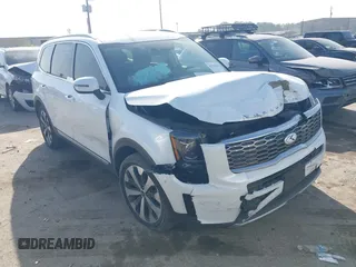2020 Kia Telluride S with VIN 5XYP64HC5LG021962, listed as a IAAI auction lot 41780255 with 86,763 mi miles and . Bid and sale history available at carsss.com. Image 1.