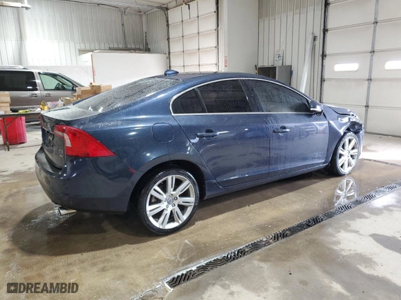 2013 Volvo S60 T5 with VIN YV1612FH9D2206437, listed as a Copart auction lot 51590355 with 123,079 mi miles and Salvage Title. Bid and sale history available at carsss.com. Image 3.