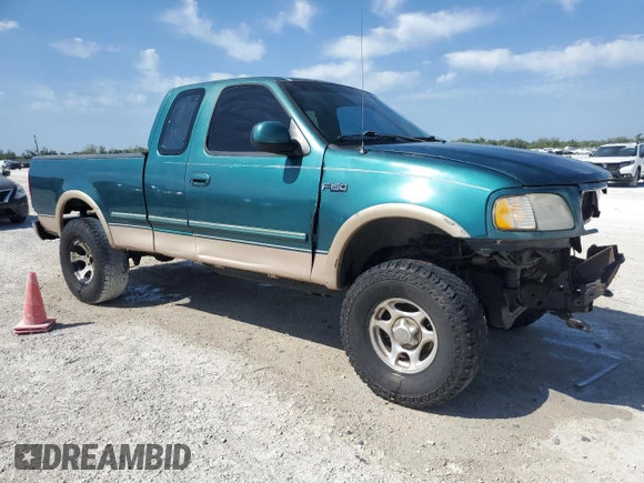 1997 Ford F-150 XL with VIN 1FTDX1861VKB19764, listed as a Copart auction lot 50773885 with 231,005 mi miles and Salvage Title. Bid and sale history available at carsss.com. Image 4.
