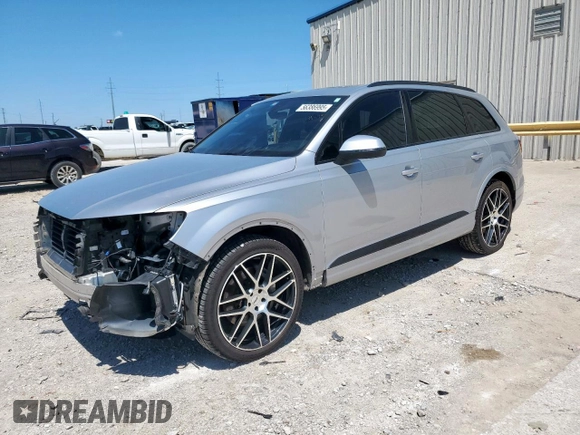 2017 Audi Q7 Prestige with VIN WA1VAAF72HD028376, listed as a Copart auction lot 56386995 with 87,027 mi miles and Salvage title. Bid and sale history available at DreamBid. Image 1.