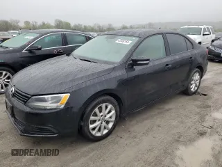 2012 Volkswagen Jetta Sedan SE w/Convenience & Sunroof with VIN 3VWDX7AJ2CM344828, listed as a Copart auction lot 49746154 with 81,927 mi miles and Salvage Title. Bid and sale history available at carsss.com. Image 1.